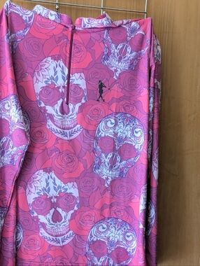 Blackmilk Pink Rose & Sugar Skull Long Sleeve Top